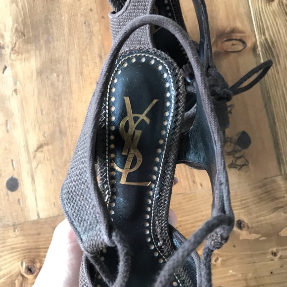 Yves Saint Laurent canvas wedges - Picture 6 of 9